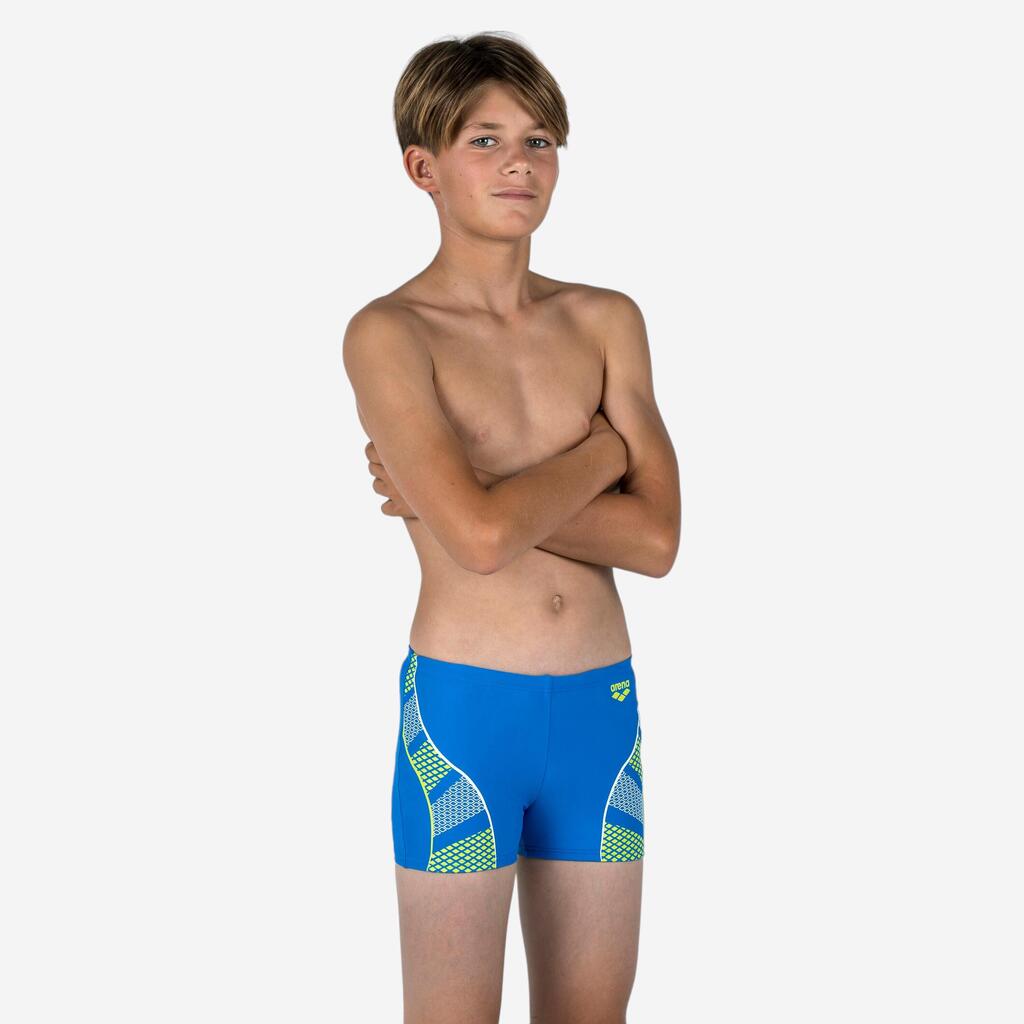 Boys' Swimming Boxers - ARENA - Blue Yellow